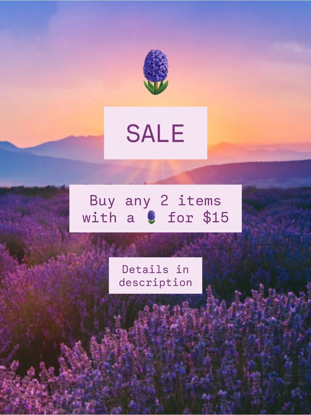 🪻 2 for 15 Sale